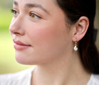 Howlite Huggie Earrings