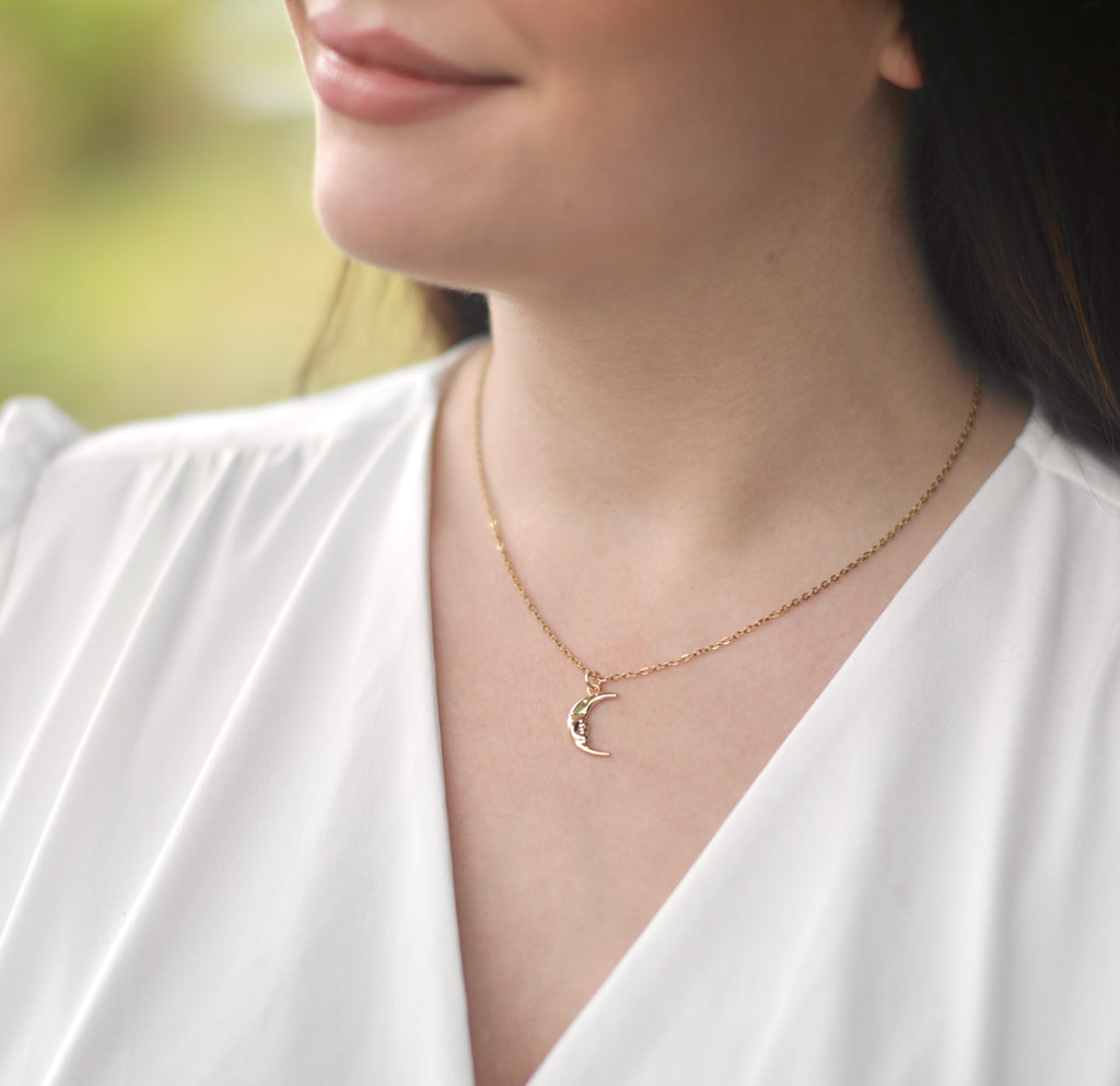 Golden Moon Necklace