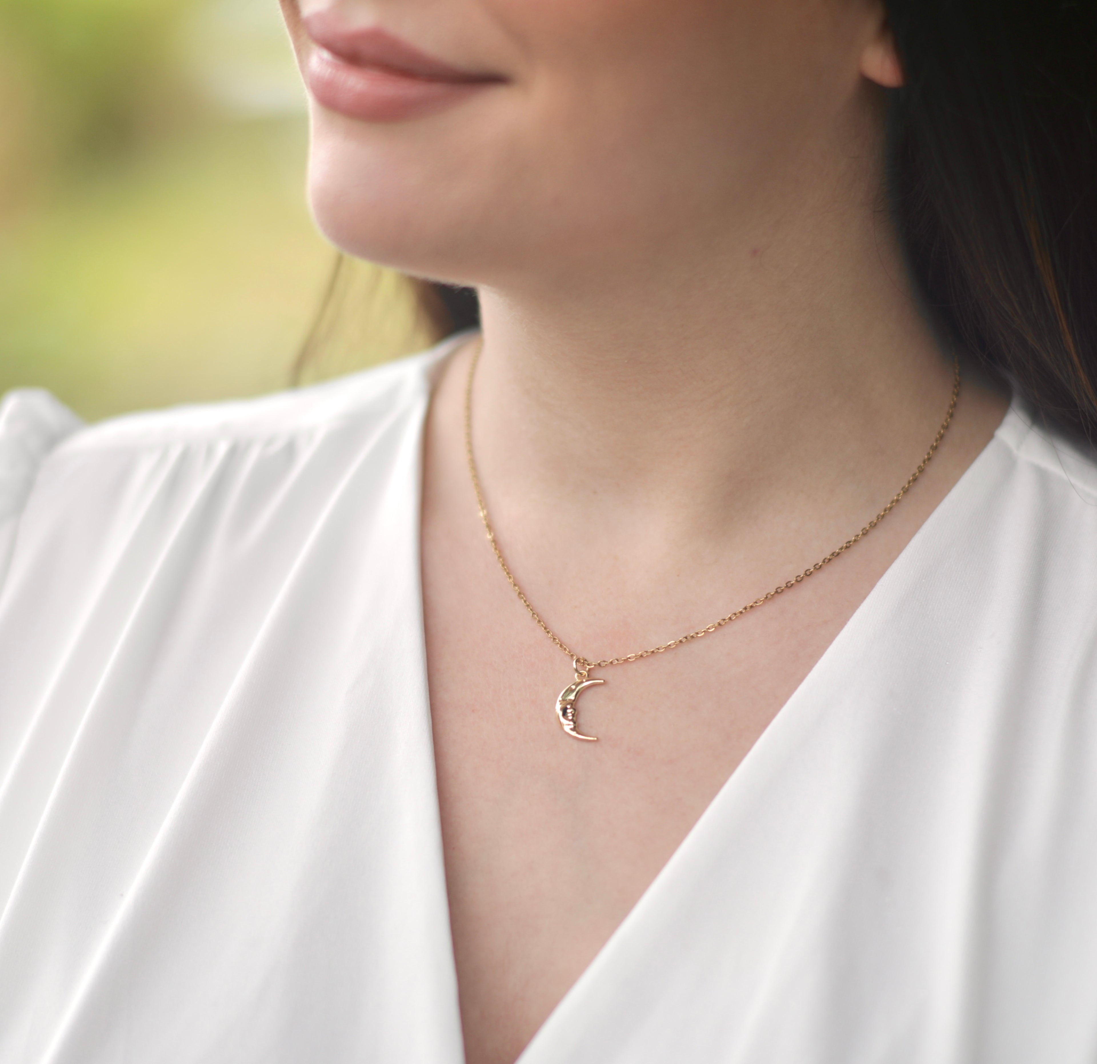 Golden Moon Necklace