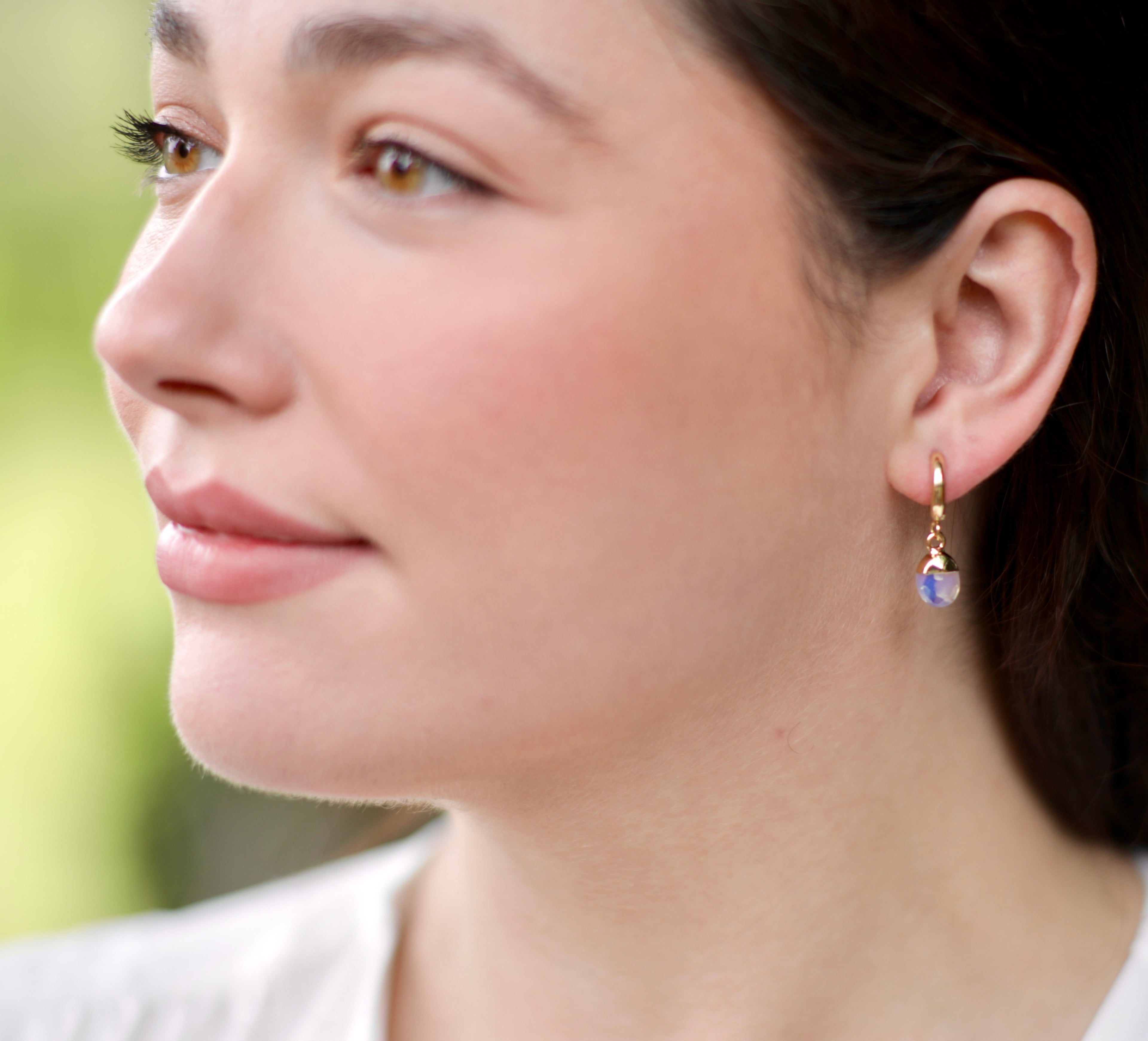 Opalite Huggie Earrings