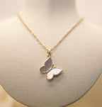Natural Shell Butterfly Necklace