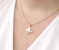 Natural Shell Butterfly Necklace