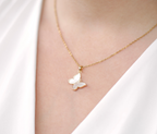 Natural Shell Butterfly Necklace
