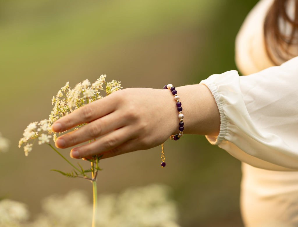 The Lavender Pearl Bracelet