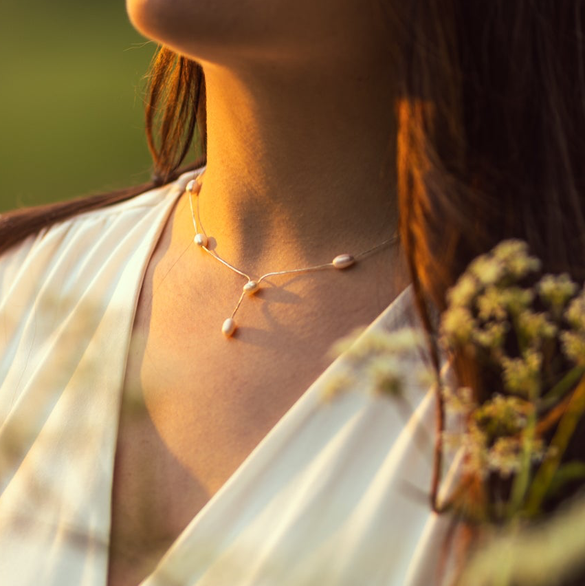 The Juliette Pearl Necklace - 925 Sterling Silver