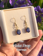 The Violet Drop Earrings