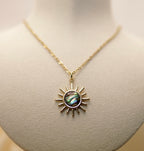 Abalone Shell Sun Necklace