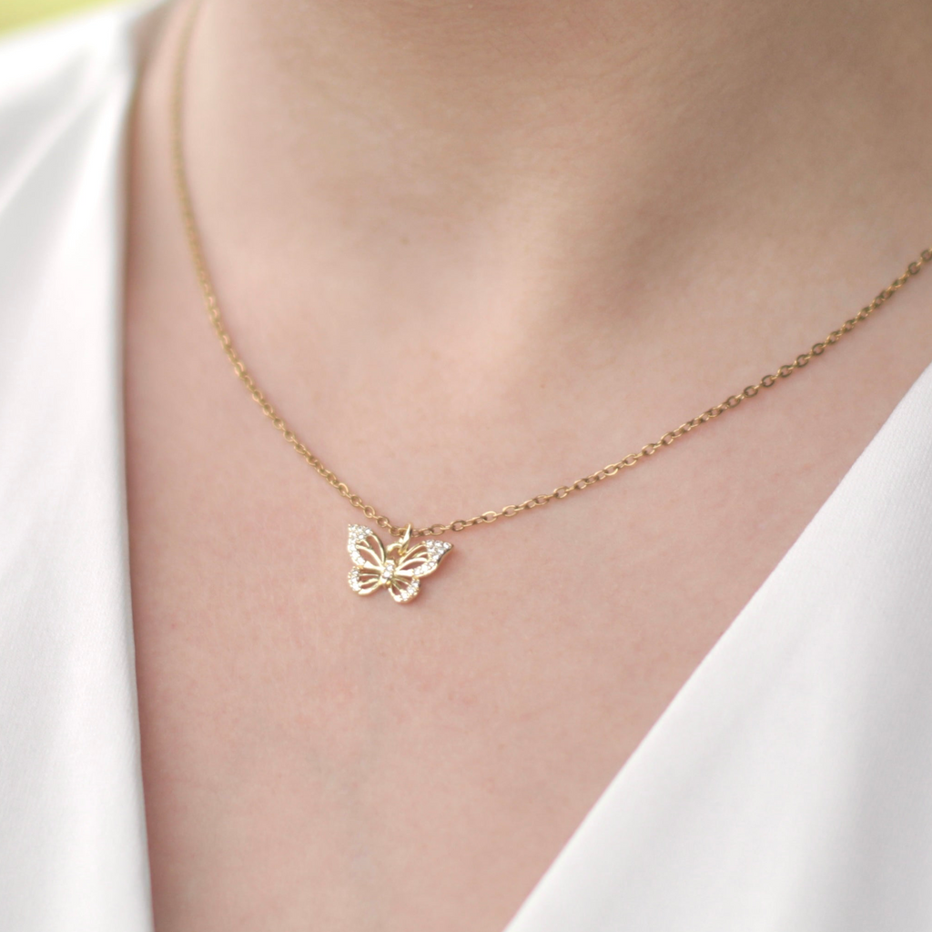 Golden Butterfly Necklace