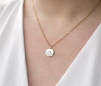 Natural Shell Heart Necklace