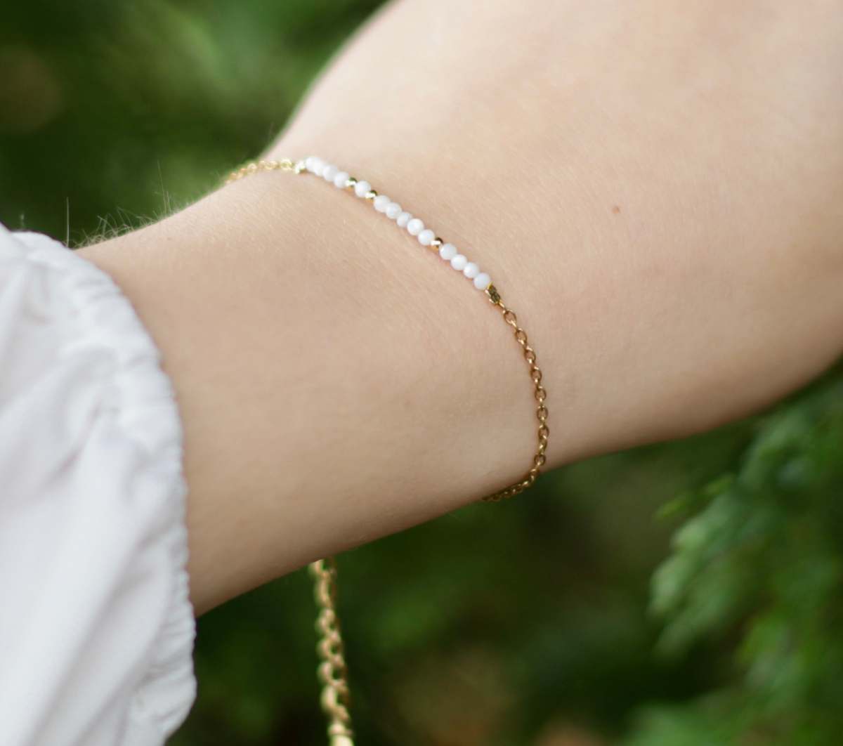 Dainty Moonstone Bracelet