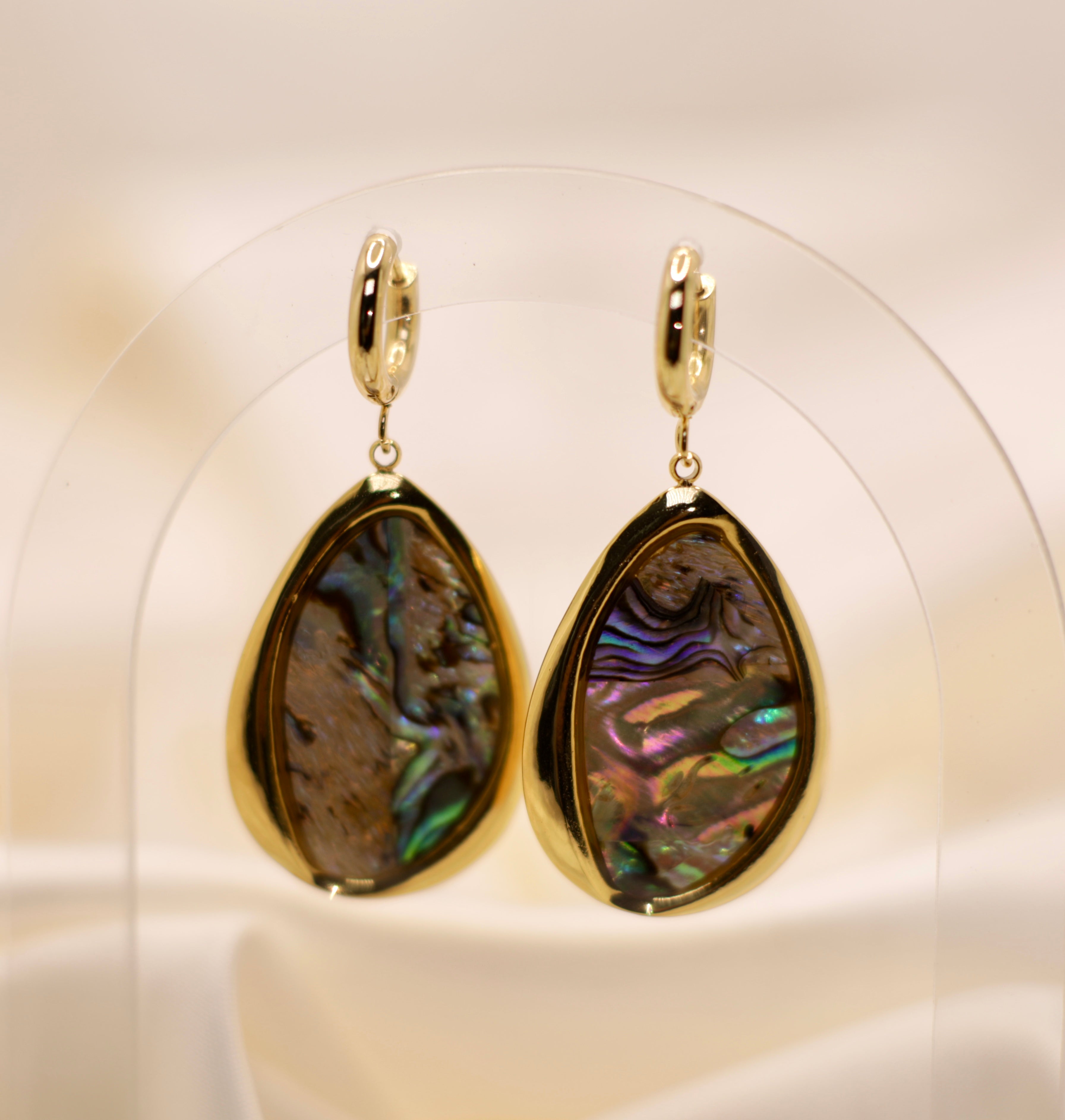 Abalone Shell Drop Earrings