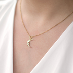 Golden Moon Necklace