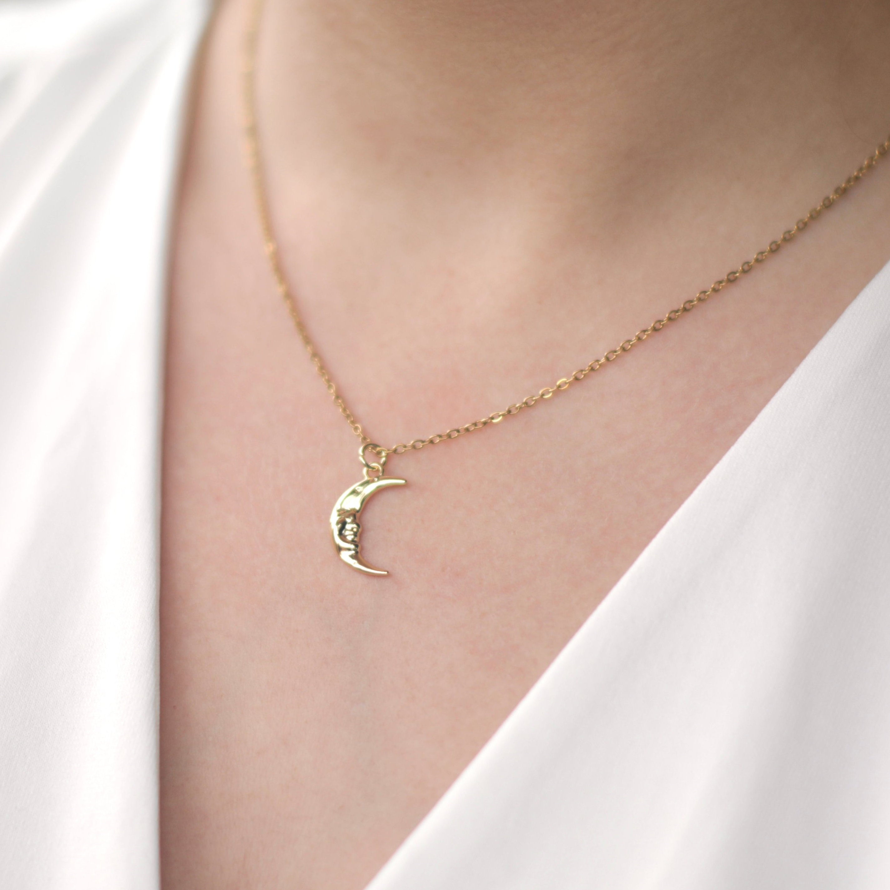 Golden Moon Necklace