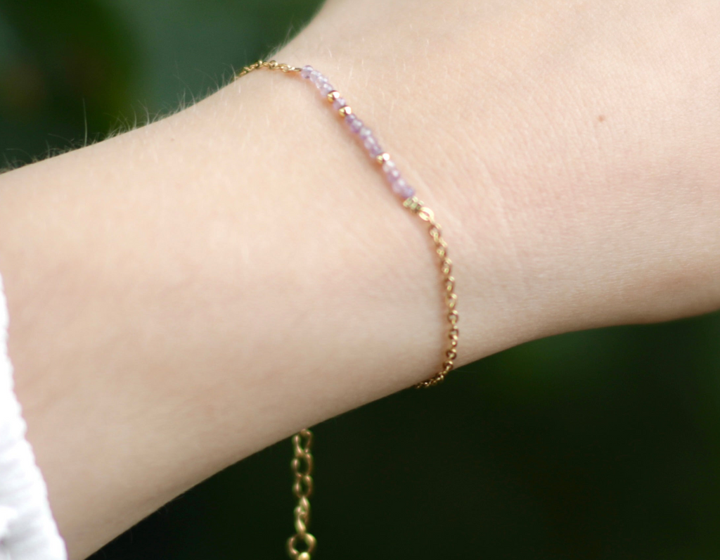 Dainty Amethyst Bracelet