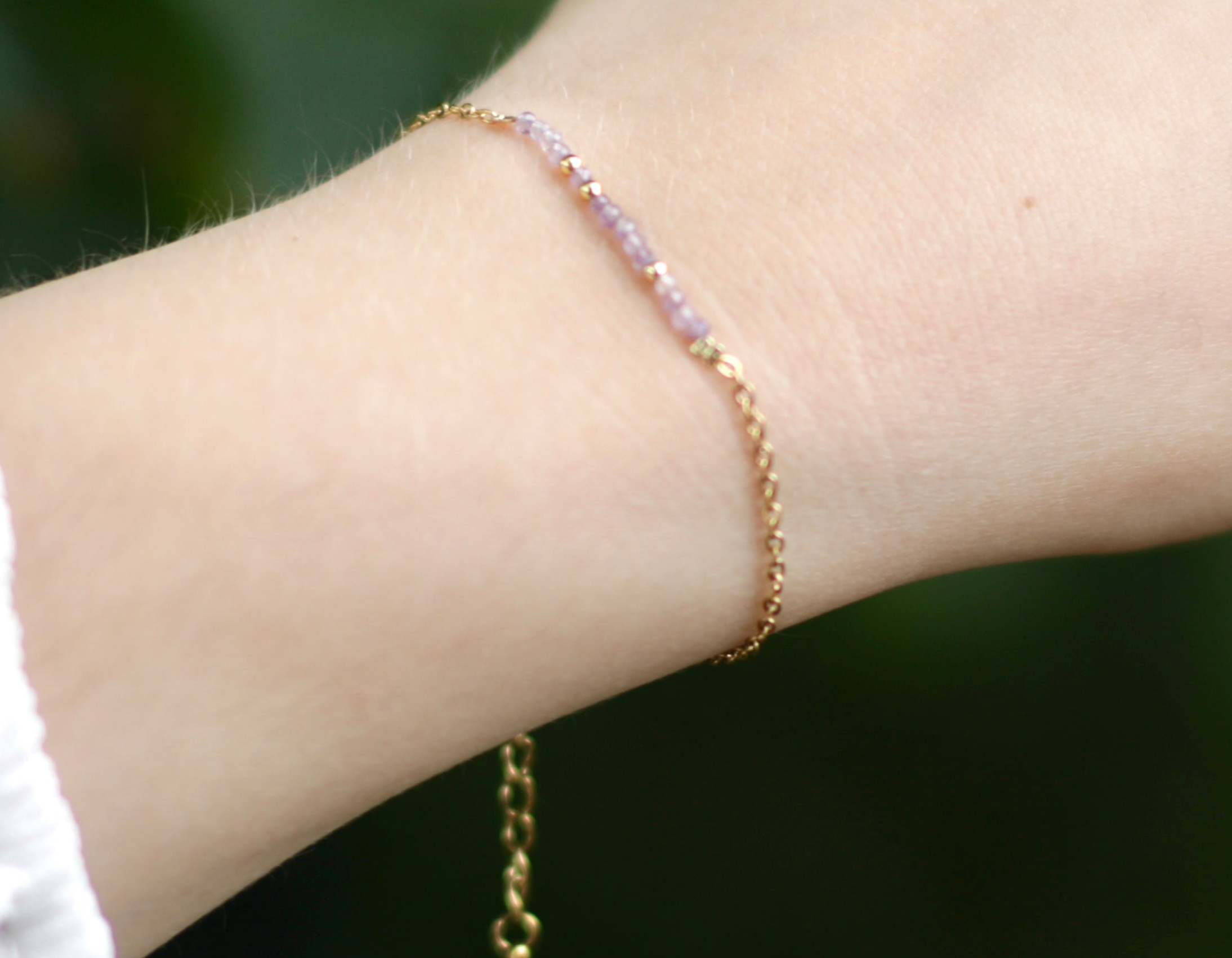 Dainty Amethyst Bracelet