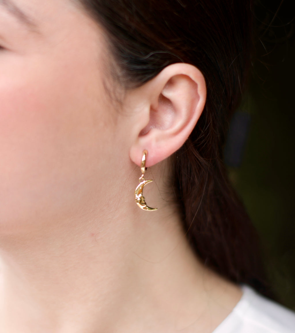 Golden Moon Earrings