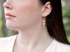 Cubic Zirconia Butterfly Drop Earrings