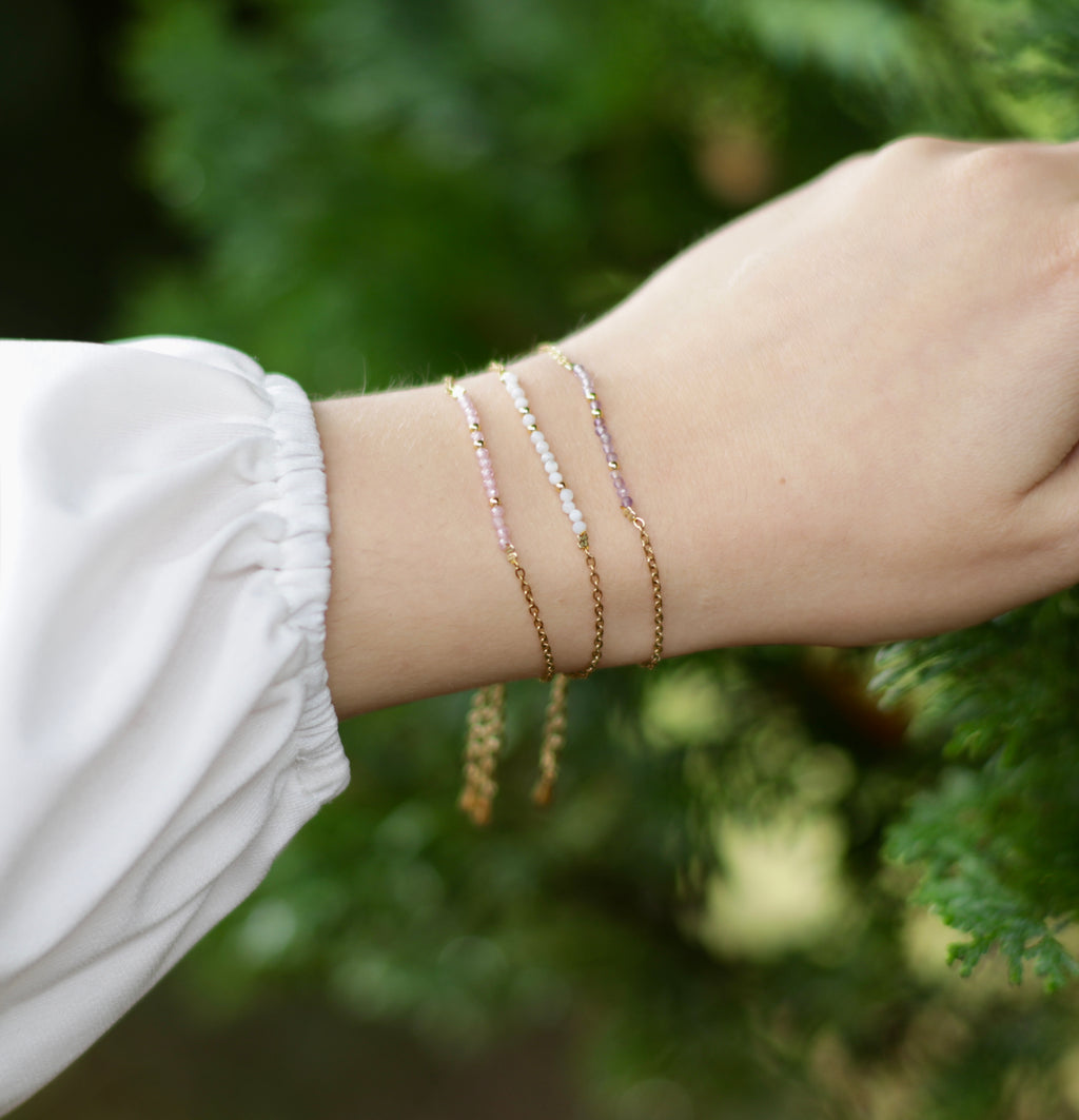 Dainty Moonstone Bracelet