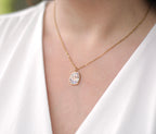 Natural Shell & Golden Sun Necklace