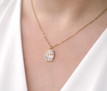 Natural Shell & Golden Sun Necklace