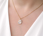 Natural Shell & Golden Sun Necklace