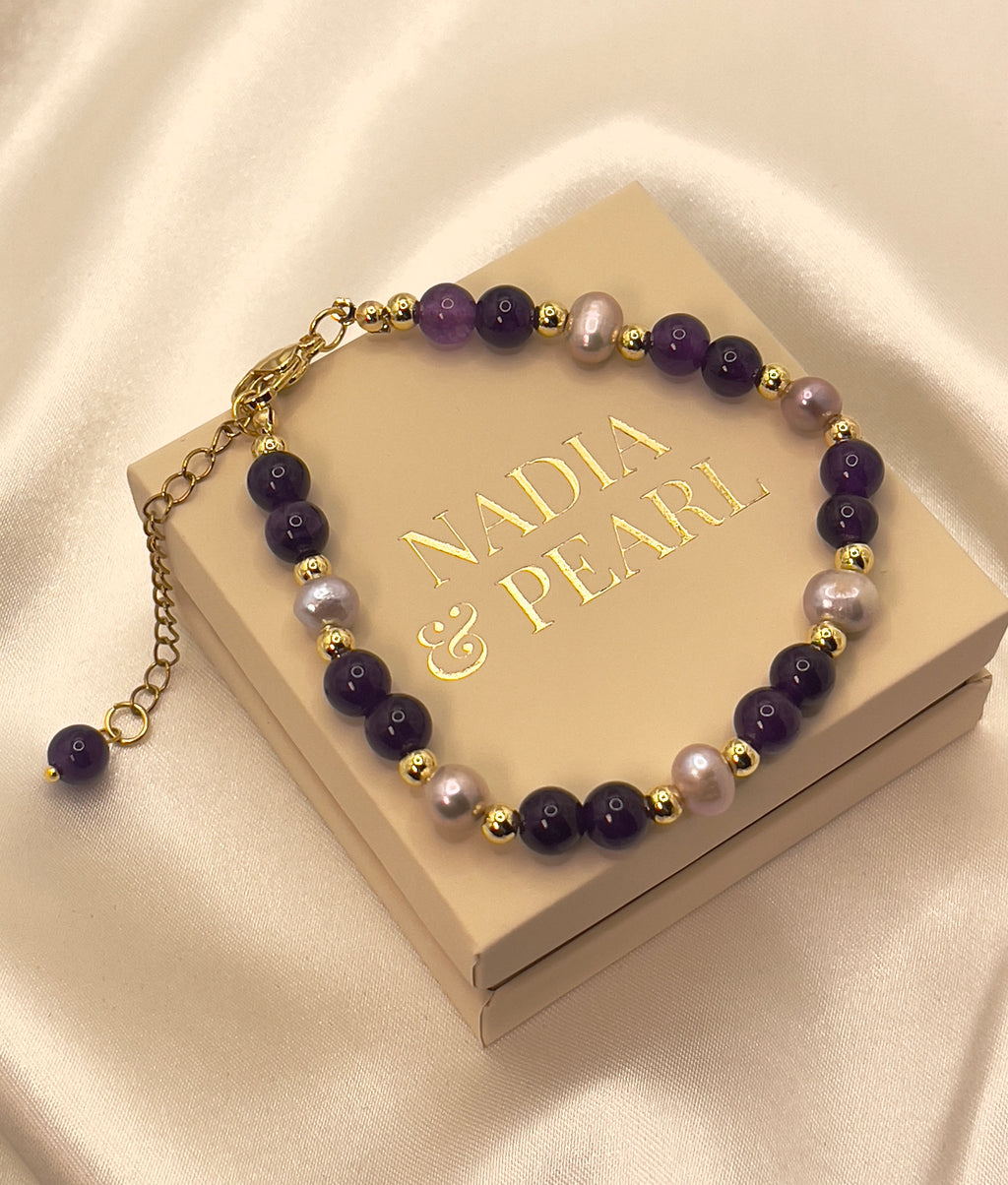 The Lavender Pearl Bracelet