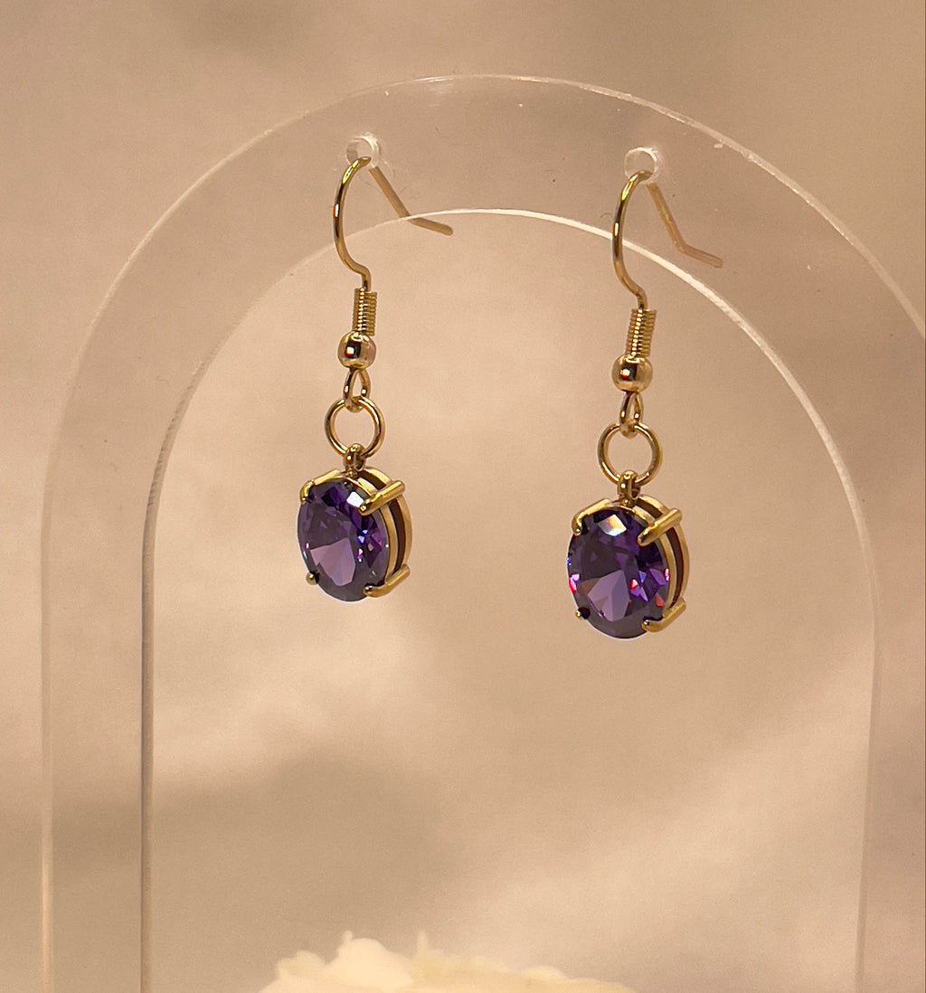 The Violet Drop Earrings