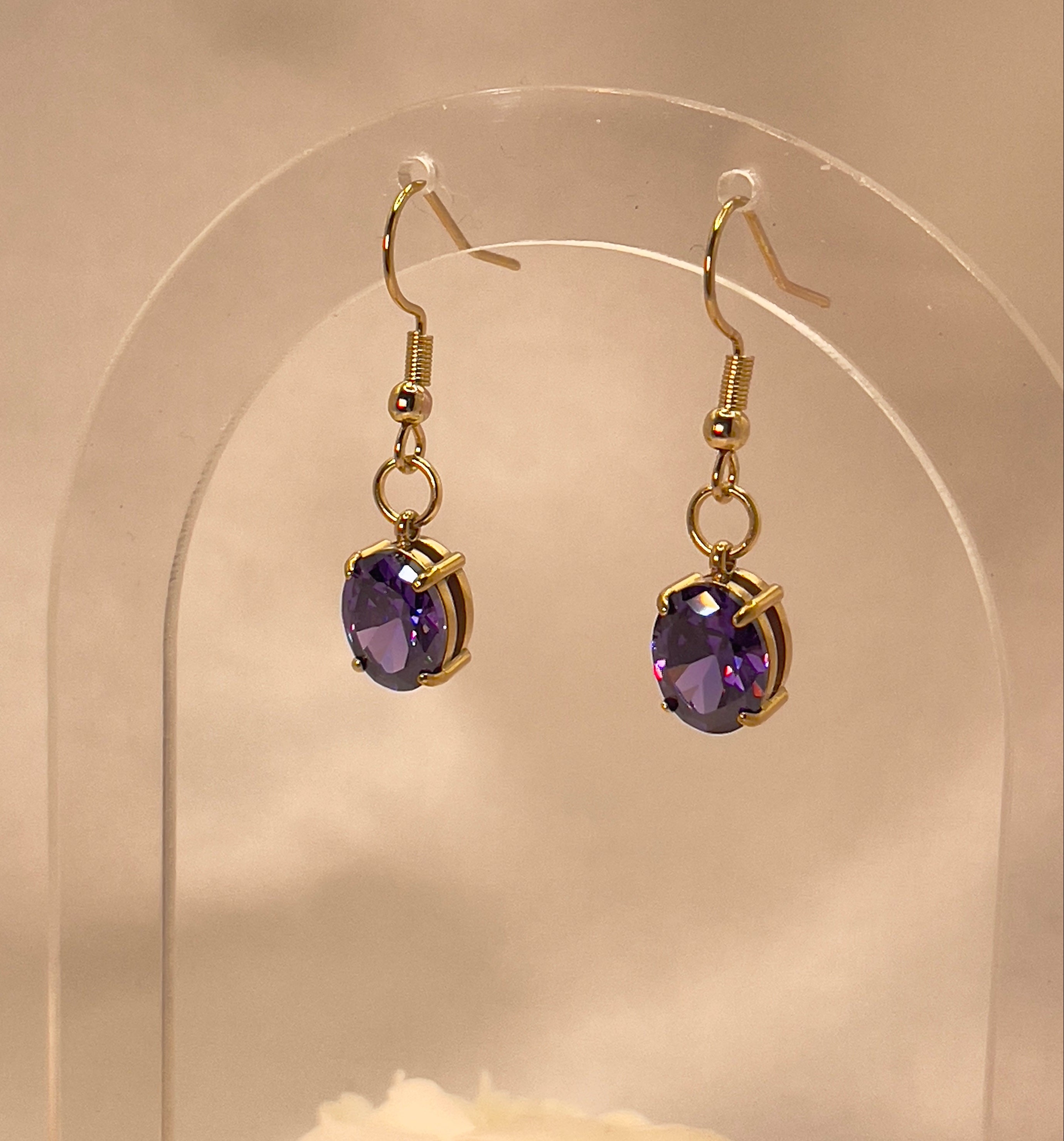 The Violet Drop Earrings