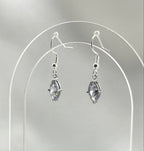 The Crystal Drop Earrings - Silver