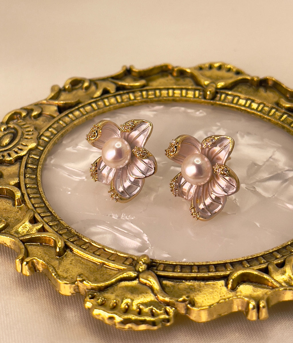 The Blossom Pearl Studs